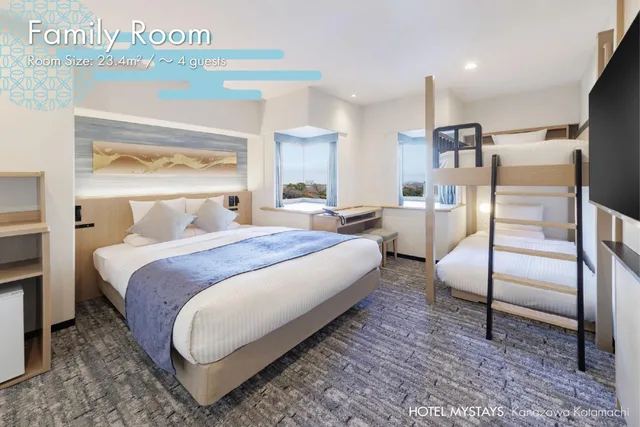 Renewal - Family Room، Hotel Mystays Kanazawa Katamachi 5/9