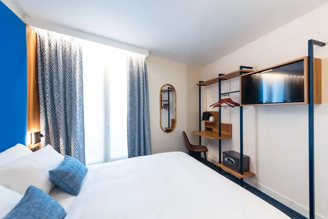 غرفة مفردة بسرير مزدوج، Hotel Bleu de Grenelle 1/1