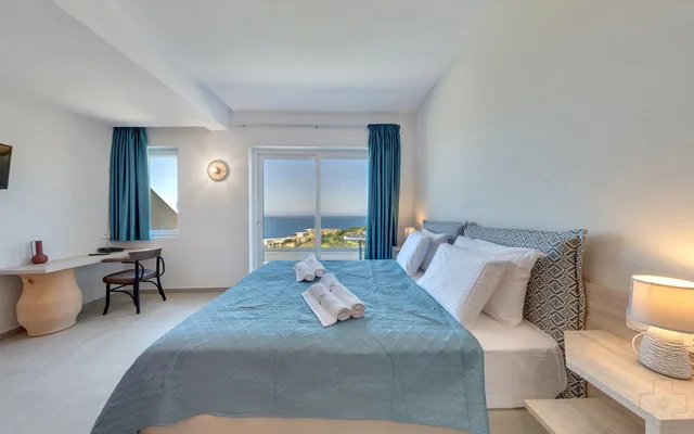 جناح بسرير مزدوج بإطلالة على البحر، Spiros Soula Hotel 2/8