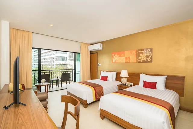 غرفة ديلوكس بسريرين منفصلين بإطلالة، COSY BEACH HOTEL 2/6