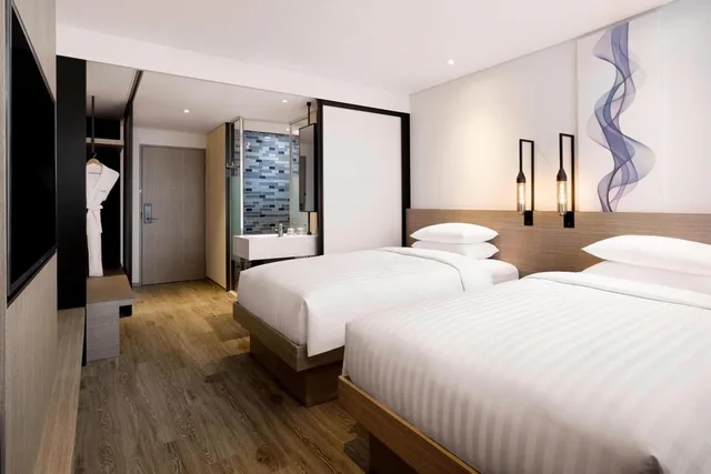 غرفة بريميير بسريرين منفصلين في طابق مرتفع، Fairfield By Marriott Busan 1/10