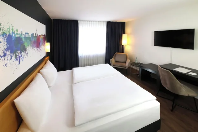 غرفة سوبيريور بسريرين منفصلين بإطلالة على الفناء، greet Hotel Potsdam am Park Sanssouci 3/8