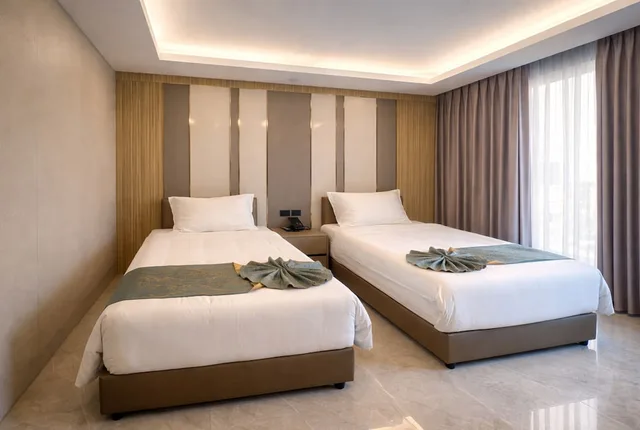 غرفة ديلوكس بسريرين منفصلين، Palette Bangkok Airport Hotel 1/2