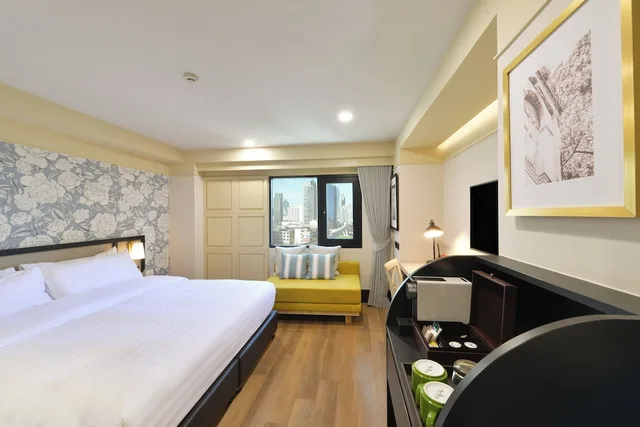 غرفة ديلوكس بسرير كينج، Oakwood Hotel and Residence Bangkok 2/7