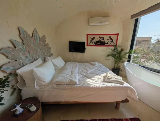 غرفة بسريرين كينج بإطلالة على الجبل، 3 Pyramids View Inn 3/4