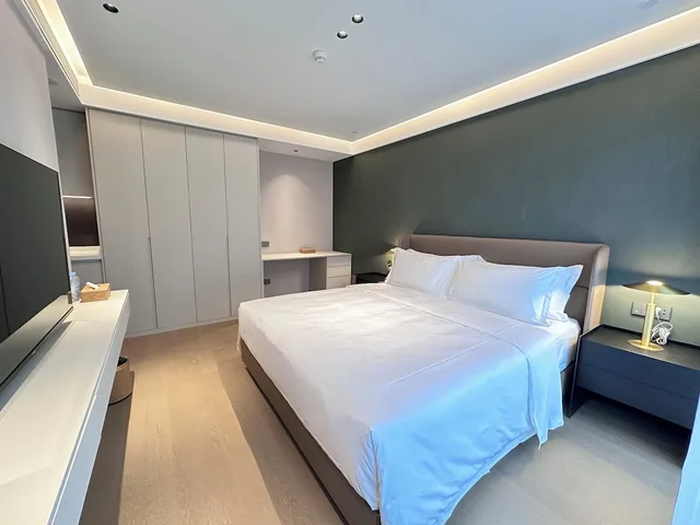 استوديو ديلوكس بسرير كوين، CM Plus Service Apartment Shenzhen Taige 1/4