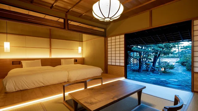 غرفة يابانية غربية قياسية بإطلالة على الحديقة، Ryokan Onomichi Nishiyama 1/1