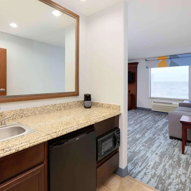 استوديو بسرير كينج مع أريكة، Hampton Inn Suites Dallas Arlington South 5/5