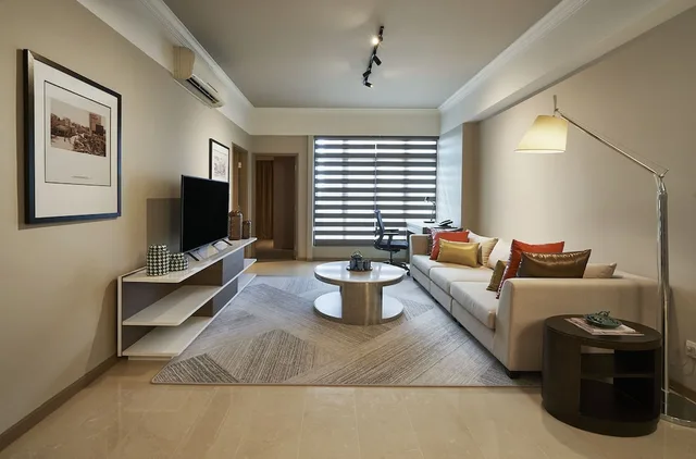 غرفة بسرير كينج وسرير فردي بغرفتي نوم، Great World Serviced Apartments 2/10