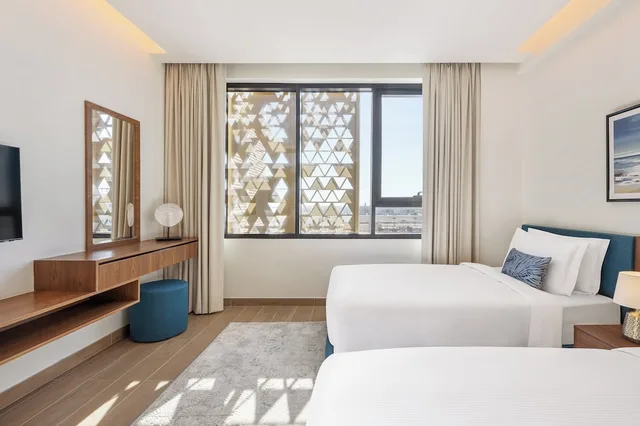 شقة بسرير كينج بغرفتي نوم، Beach Bay Hotel Mirfa, Edge by Rotana 5/8