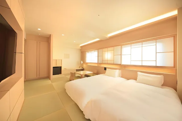 غرفة يابانية غربية بسريرين منفصلين، RICHMOND HOTEL KAGOSHIMA KINSEICHO 1/2