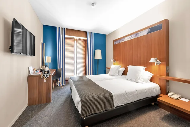 غرفة سوبيريور بسرير كوين بإطلالة على المدينة، Hotel Beau Rivage 10/10