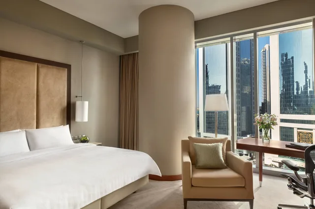 غرفة غراند بسريرين مزدوجين بغرفتي نوم، Jw Marriott Marquis City Center 2/7