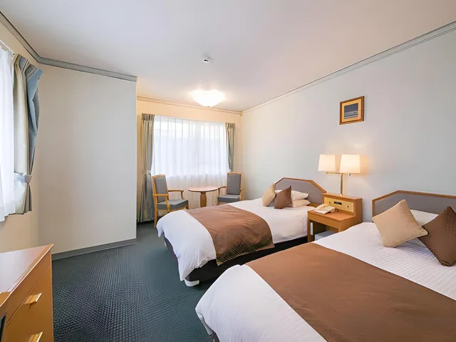 Twin Beds, Side Ocean View, Ocean View، Hotel Miyahira 2/2