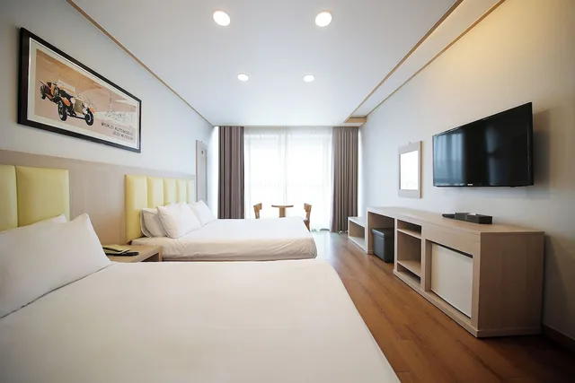 غرفة عائلية بسريرين مزدوجين، Shin Shin Hotel Jeju City 1/7