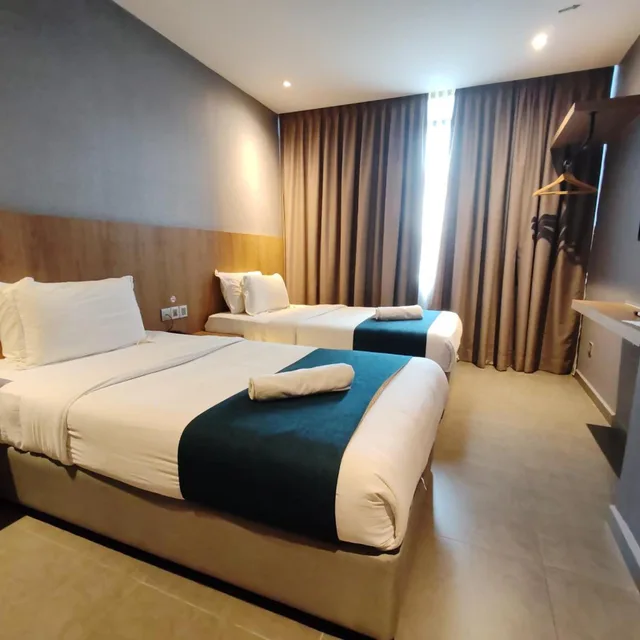 غرفة ديلوكس بسريرين منفصلين، Orange Business Hotel Petaling Jaya 1/8