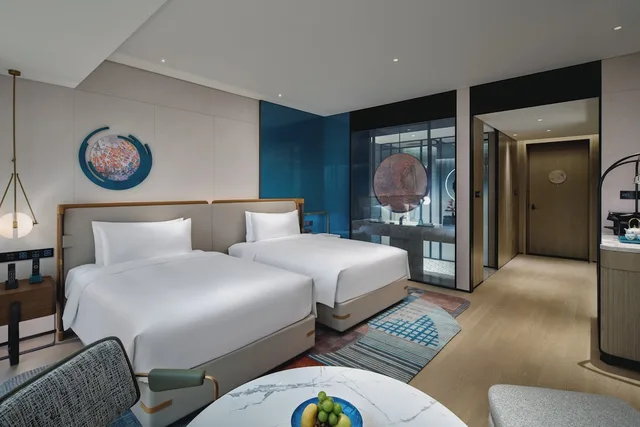 Premium, 2 Double Beds, Ferris Wheel View, Terrace, Hotel Indigo Suzhou Jinji Lake 1/2