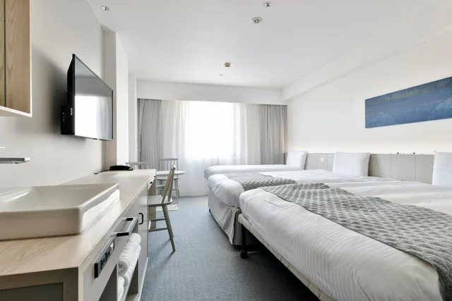 غرفة كومفورت بسريرين منفصلين مع سرير إضافي، Vessel Hotel Fukuyama 2/6