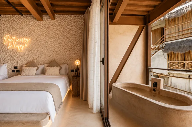 Terra, Suite, 2 Queen Beds, Ocean View, Bathtub، AWA Holbox Hotel Boutique - Beach Front 8/10