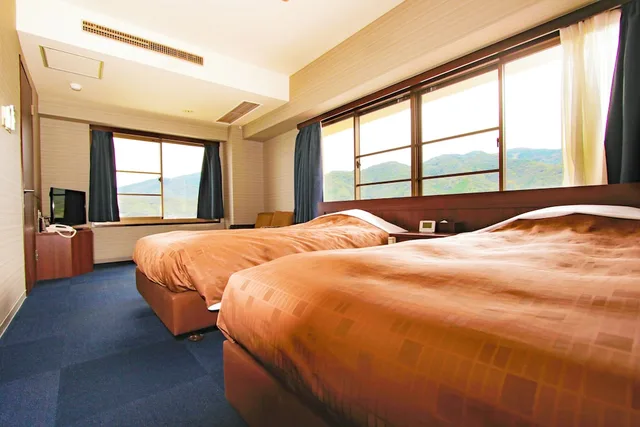 Standard, Twin Beds, Mountain Side, Bathtub، Oedo Onsen Monogatari Toi Marine Hotel 1/1