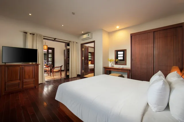 غرفة بسريرين كينج بإطلالة على الحديقة بغرفتي نوم بمسبح خاص، Son Tra Resort Spa 8/10