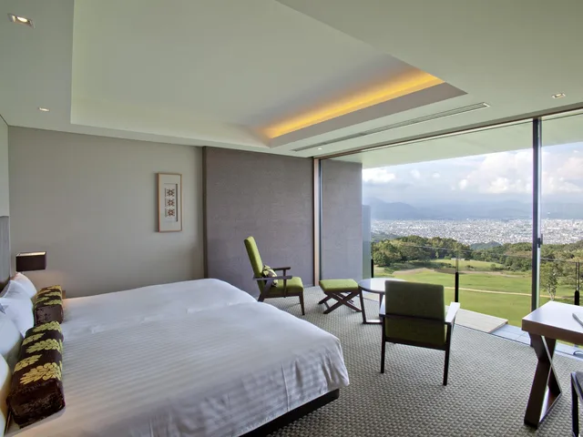 غرفة بسريرين منفصلين بإطلالة على الجبل، Nippondaira Hotel 1/2