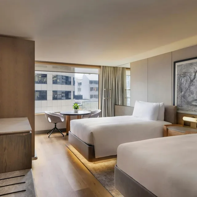 غرفة تنفيذية بسرير مزدوج في طابق مرتفع، JW Marriott Auckland 1/7