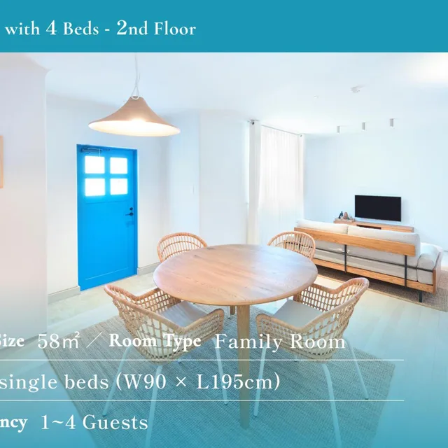 كوخ بسرير فردي وأربعة أسرّة، PRICIA RESORT YORON 2/2
