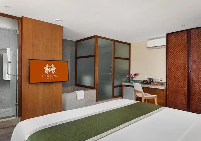 غرفة ديلوكس بسرير كينج، G Mekong Hotel 2/4