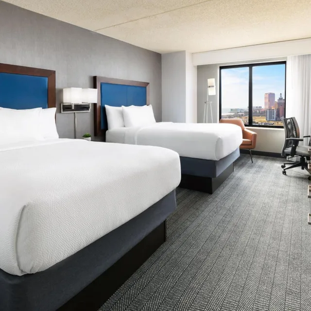 غرفة بسريرين مزدوجين، Courtyard by Marriott Atlantic City Beach Block 11/17