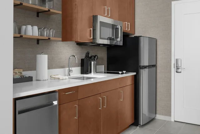 استوديو بسرير كينج مع أريكة، Residence Inn By Marriott Lincoln Downtown 4/4