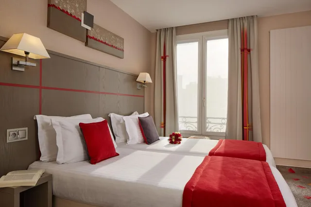 غرفة قياسية بسريرين منفصلين، Hotel Alize Grenelle Tour Eiffel 1/4