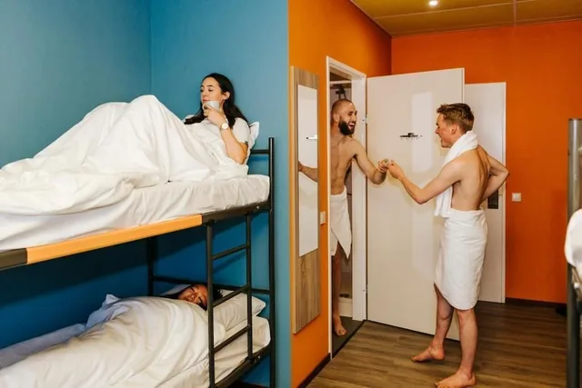 غرفة عائلية بأسرّة بطابقين بغرفتي نوم، Amsterdam Teleport Hotel 4/10