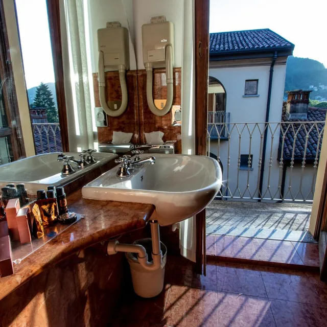 غرفة سوبيريور بسرير مزدوج أو سريرين منفصلين، Albergo Le Due Corti 7/7