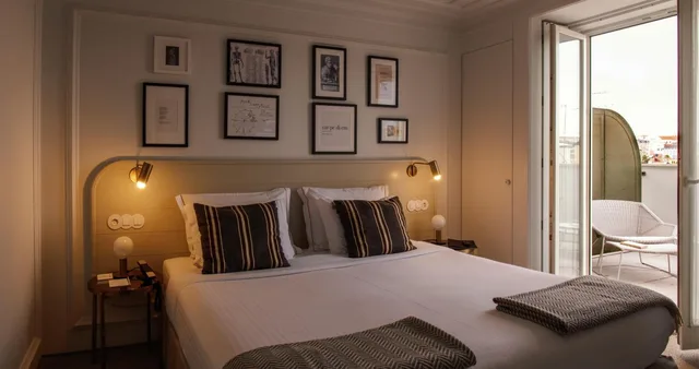 غرفة بسرير مزدوج بشرفة بإطلالة، Lisboa Pessoa Hotel 2/3