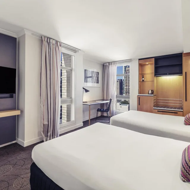 غرفة سوبيريور بسريرين منفصلين، Mercure Brisbane King George Square 4/8