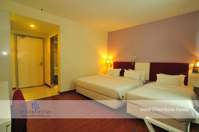 غرفة عائلية بسرير كوين وسرير فردي، D North Star Hotel & Spa 2/2