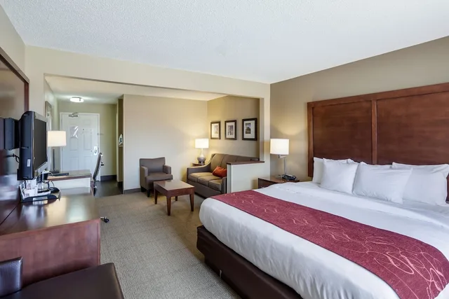 جناح بسرير كينج مع أريكة لذوي الإعاقة، Comfort Suites Lincoln North 1/10
