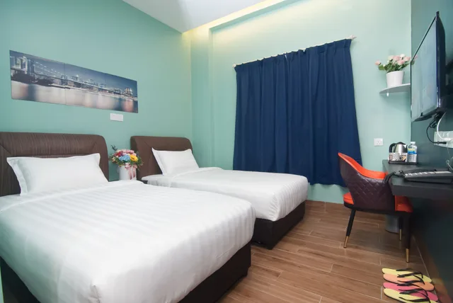 غرفة ديلوكس بسريرين منفصلين، Good 9 Hotel - Bukit Dahlia 1/2
