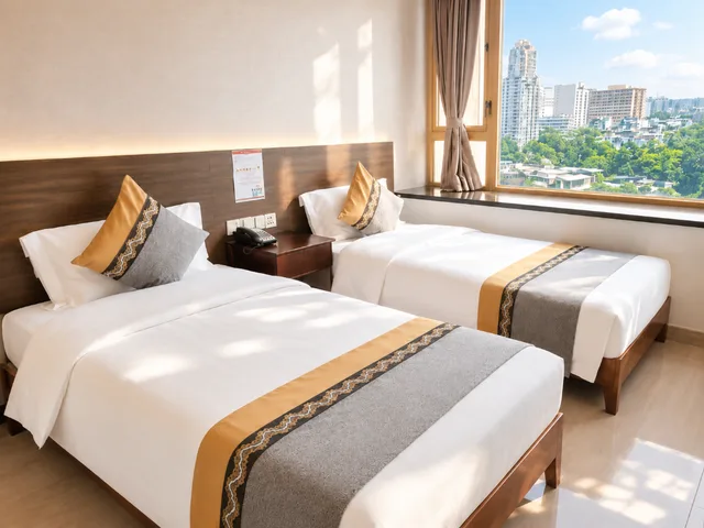 غرفة بسريرين منفصلين، Grand Harbour Hotel 2/9