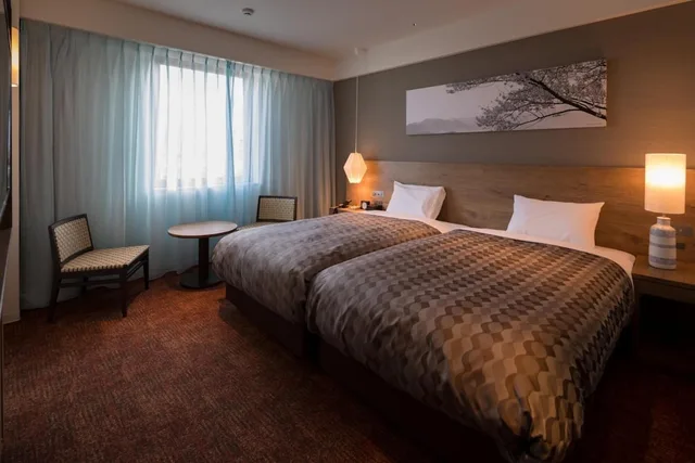 غرفة قياسية بسريرين منفصلين، Solest Takachiho Hotel 1/2
