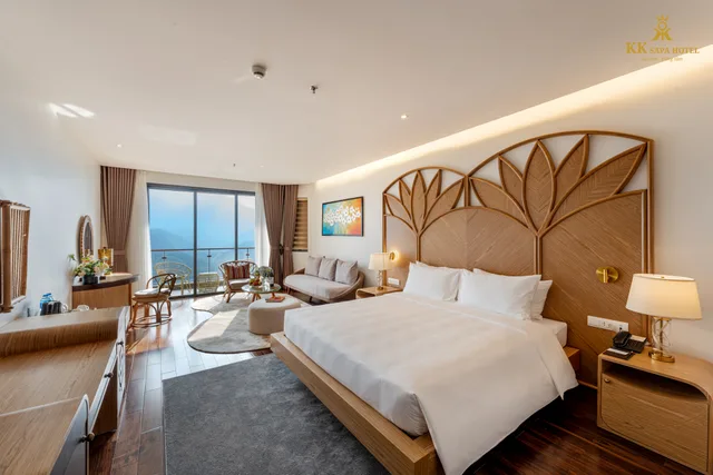 Premier, Double Bed, Valley View، KK Sapa Hotel 1/1