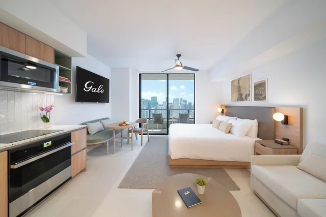 Skyline, Residence, Studio, King Bed, Balcony, Kitchen، Gale Miami Hotel and Residences 1/2