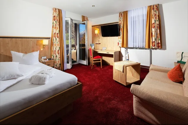 غرفة كومفورت مفردة بسرير فردي، Hotel Alpenhof 4/9