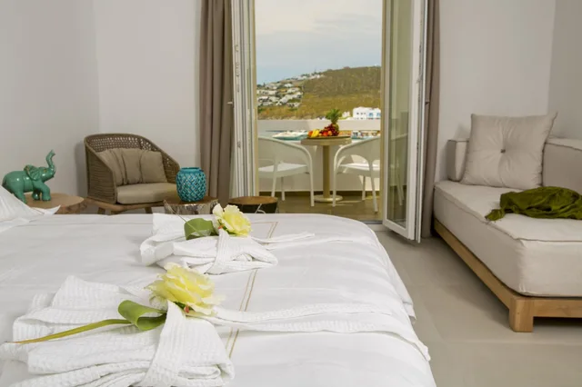 غرفة جونيور بإطلالة على البحر بغرفة نوم واحدة، Thalassa Boutique Hotel 2/5