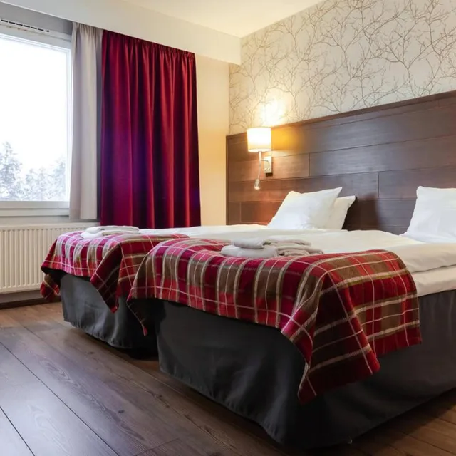 Room, Twin Beds, Sauna، Lapland Hotels Sirkantahti 2/10