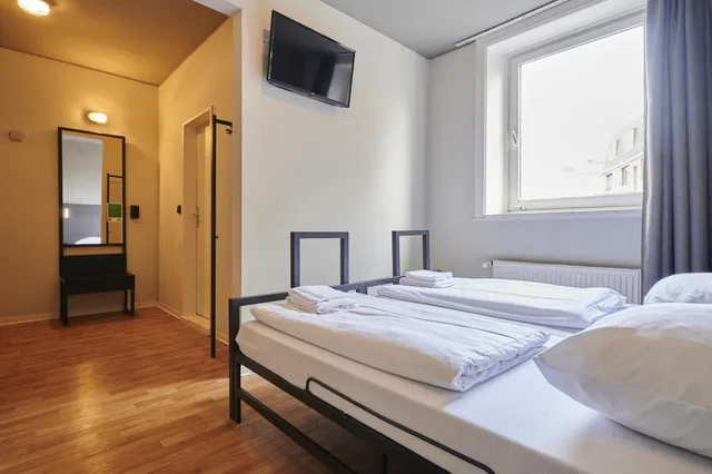 غرفة مفردة بحمام مشترك، a&o Hamburg Reeperbahn 14/19