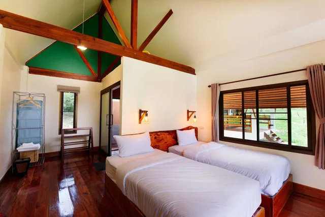 Garden, Twin Beds, with Fan، Phayamas Private Beach Resort 1/2