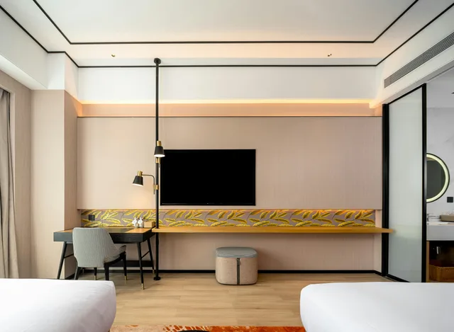 غرفة بسريرين منفصلين، Hilton Garden Inn Fenyang Yulongwan 5/6