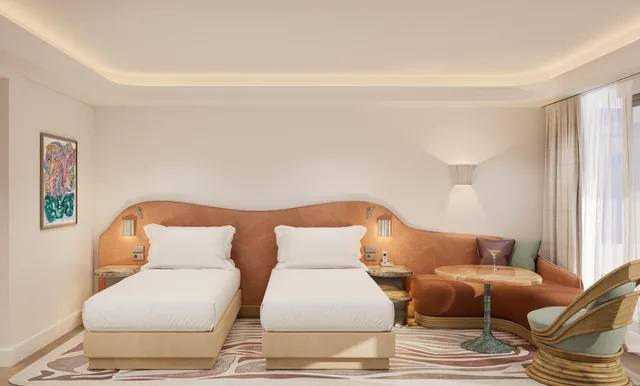 غرفة بسرير مزدوج بإطلالة على الجبل، Hyatt Regency Nice Palais de La Mediterrannee 2/6